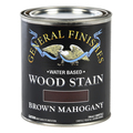 General Finishes 1 Qt Brown Mahogany Wood Stain Water-Based Penetrating Stain WYQT